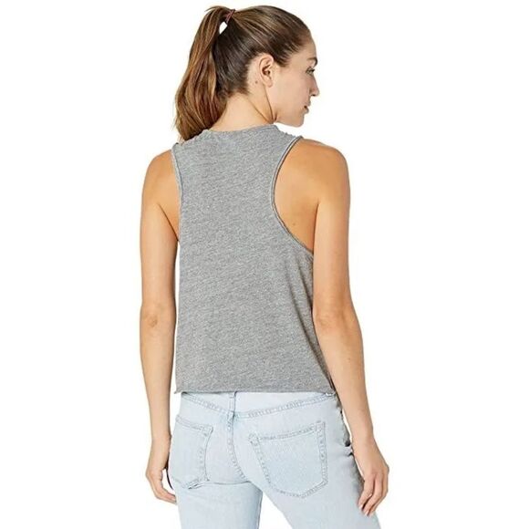 NWT Chaser Flower Skull Grey Racerback Tank - Picture 4 of 10